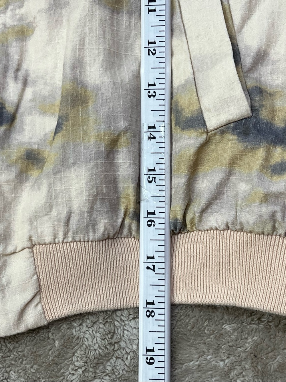 Zara Women’s Size M US Long Sleeve Round Neck Bomber Jacket Beige Casual - Picture 6 of 16